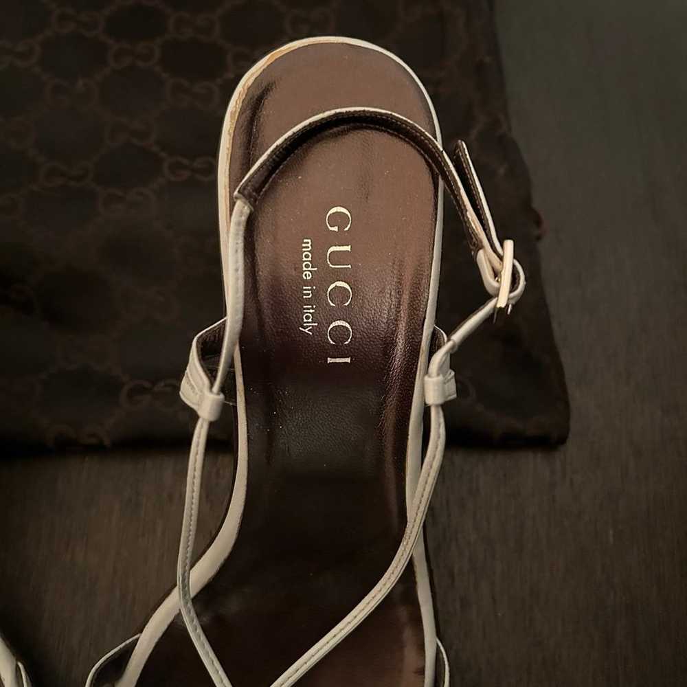 Gucci Vintage Slingback Strappy Leather Sandals, … - image 10