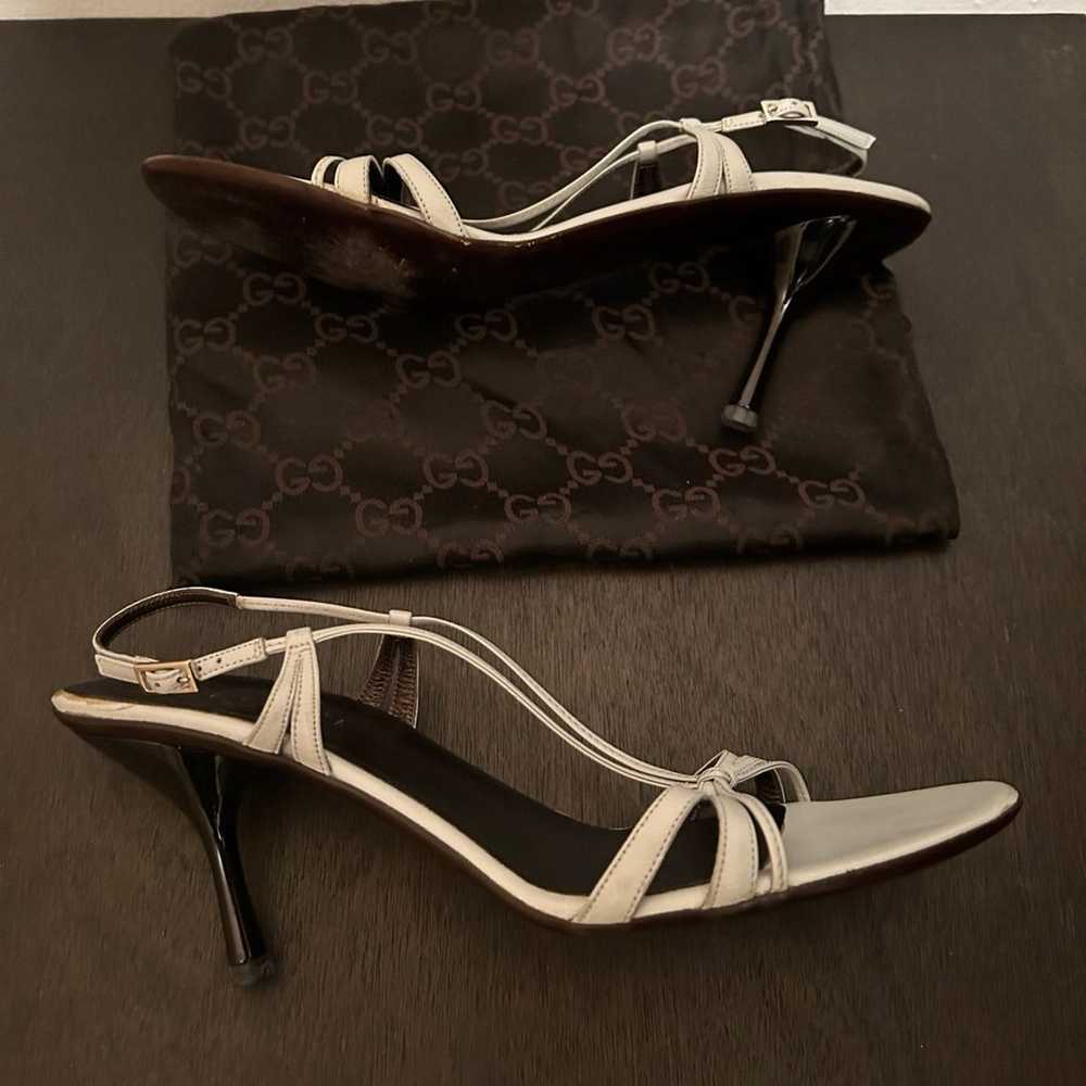 Gucci Vintage Slingback Strappy Leather Sandals, … - image 7