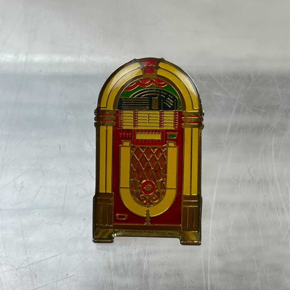 Vintage Jukebox Collector Enamel Lapel Pin - image 1