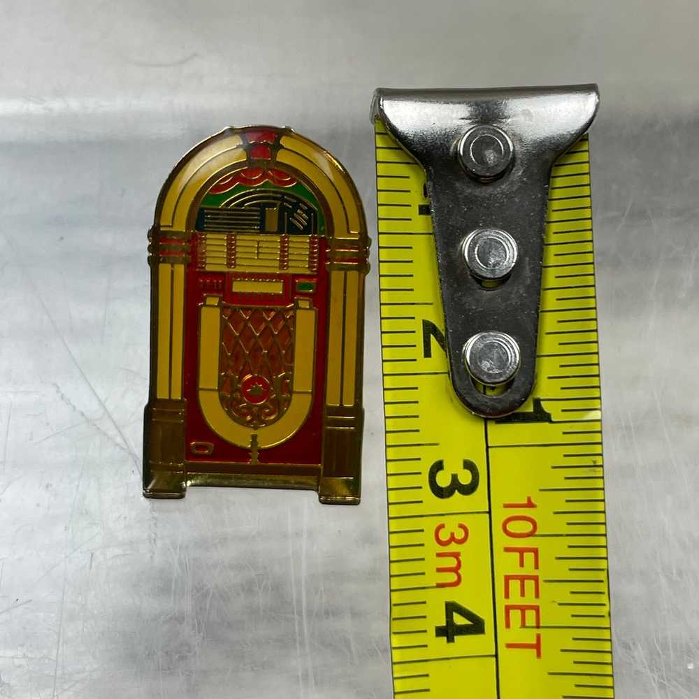 Vintage Jukebox Collector Enamel Lapel Pin - image 4