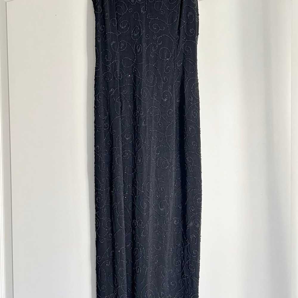 vintage 90s beaded gown size 3/4 - image 2