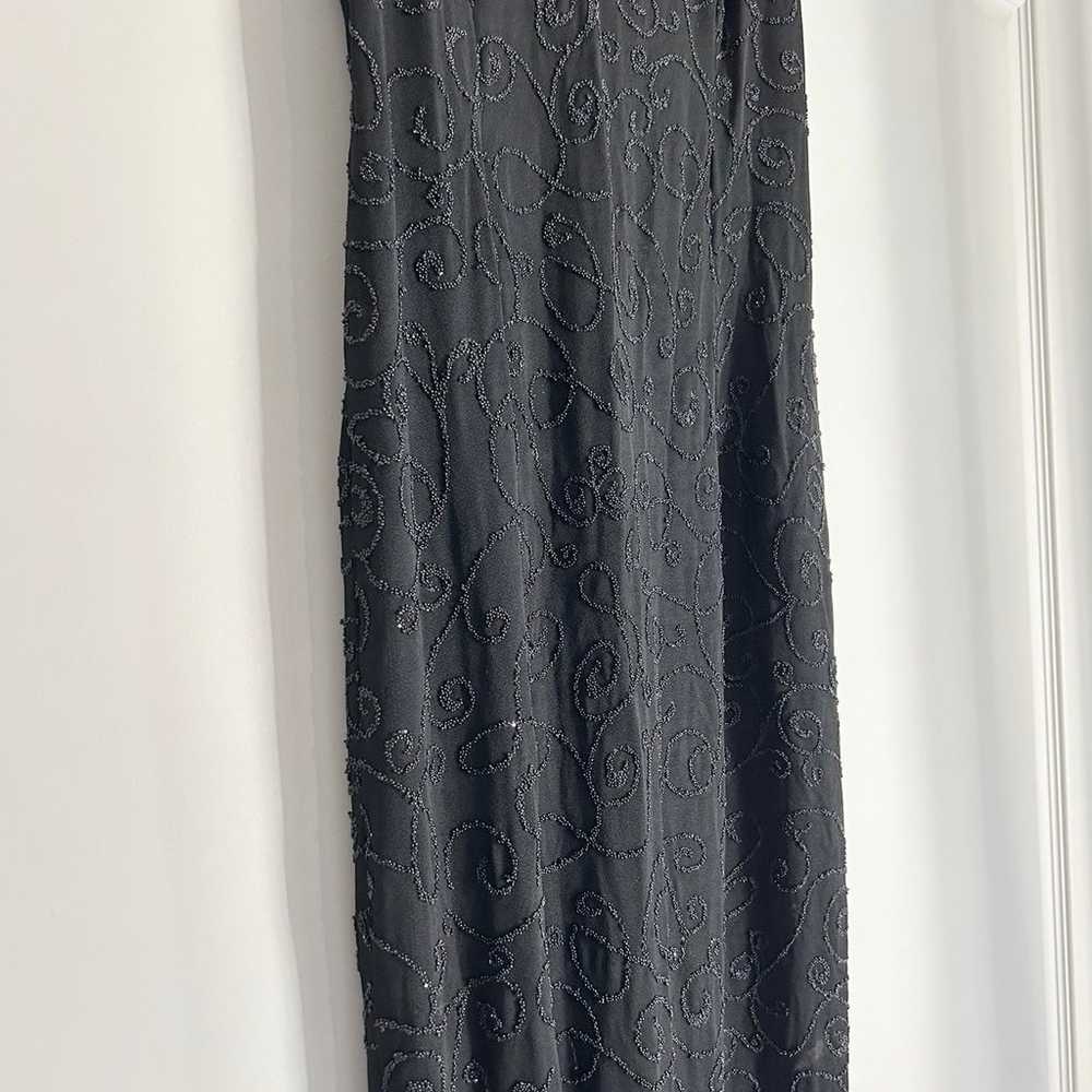 vintage 90s beaded gown size 3/4 - image 4