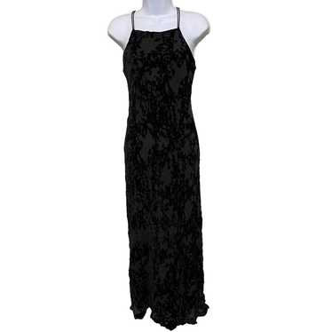 VTG Express Black Burnout Maxi Dress Womens Size … - image 1