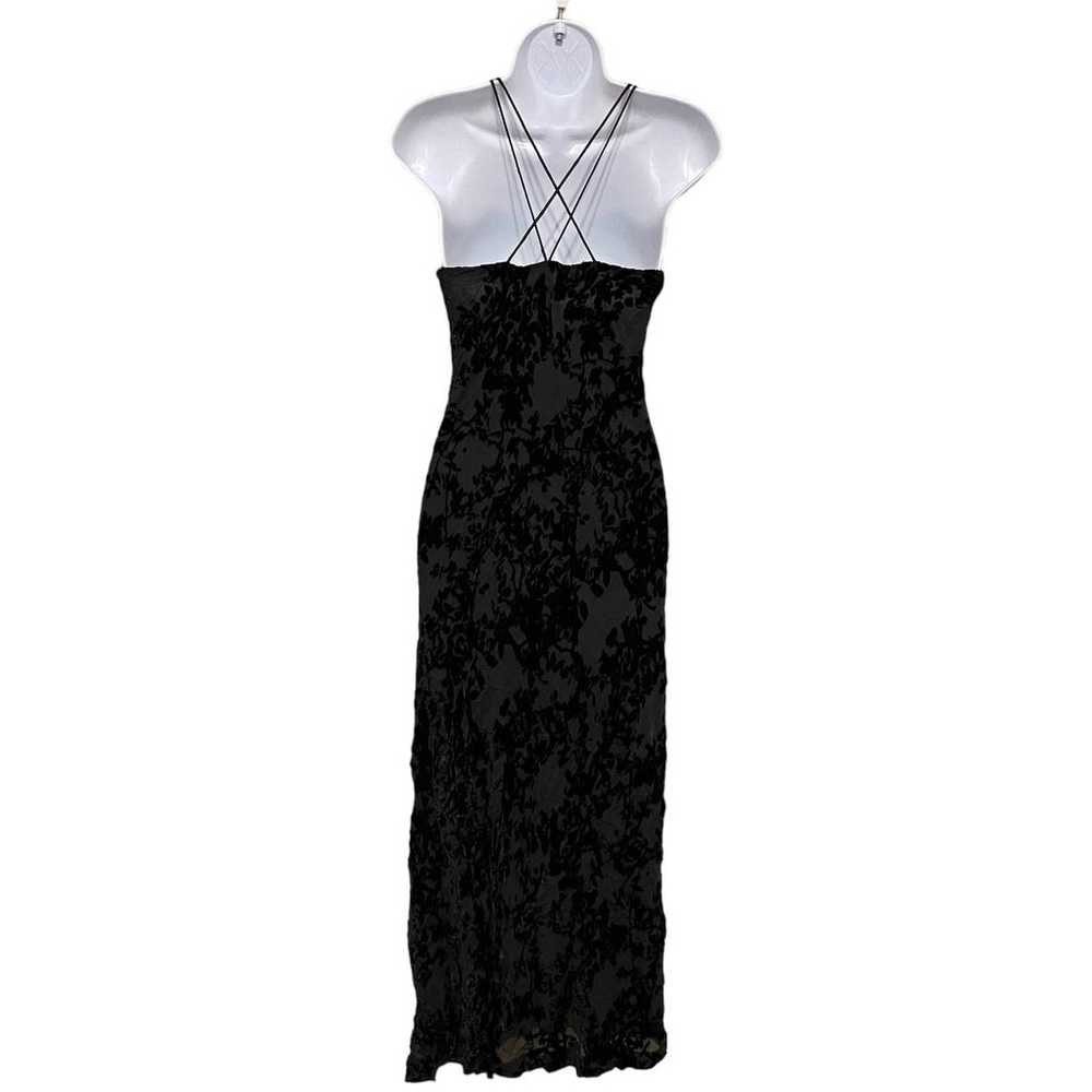 VTG Express Black Burnout Maxi Dress Womens Size … - image 2