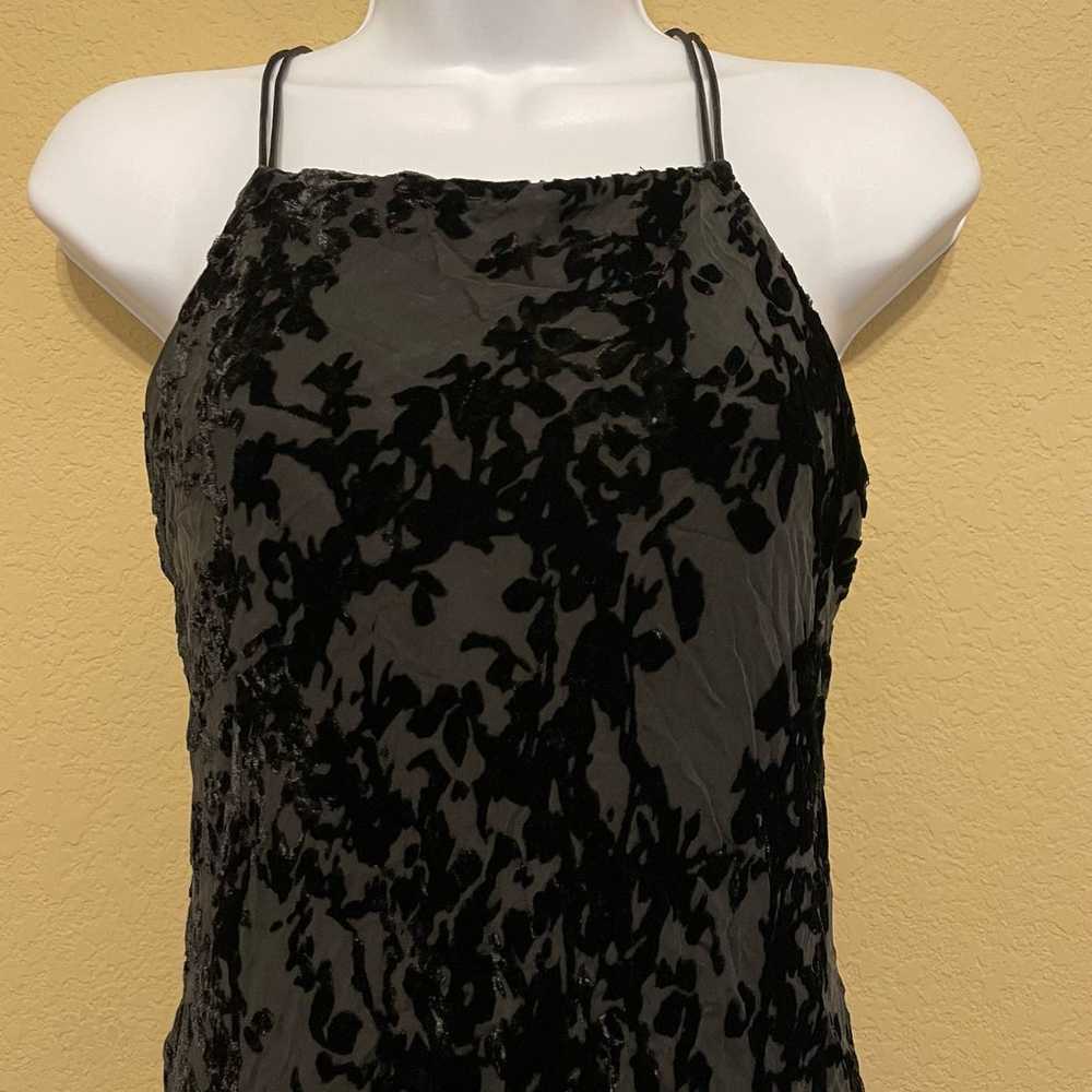 VTG Express Black Burnout Maxi Dress Womens Size … - image 3
