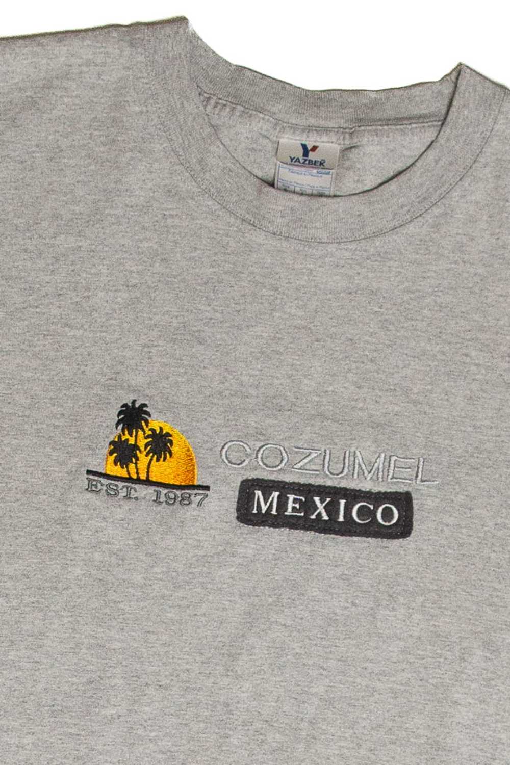 Vintage Cozumel Mexico Embroidered T-Shirt - image 2