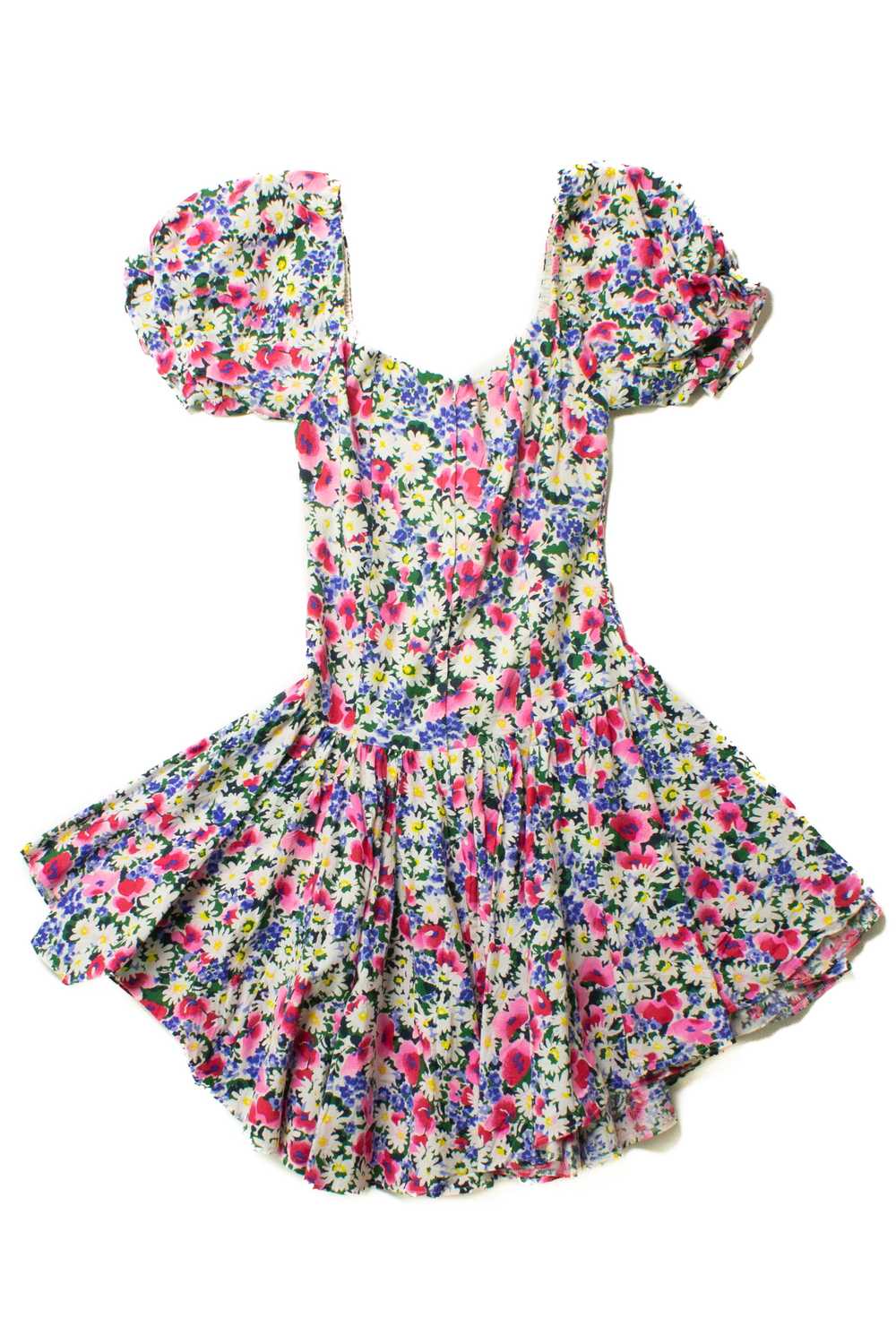 Vintage Puff Sleeve Floral Dress - image 6