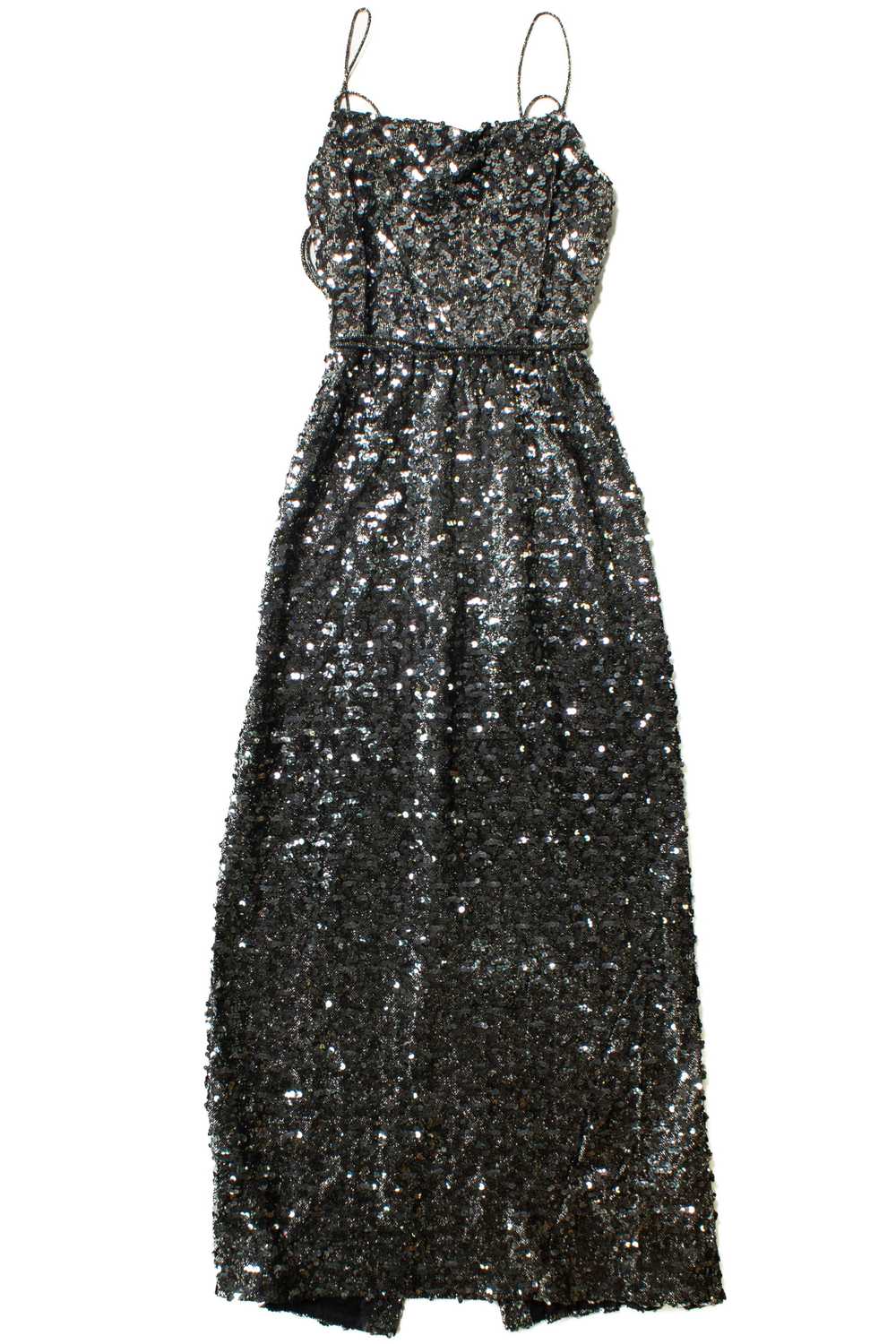 Vintage Norman Berg Black Sequin Dress - image 5