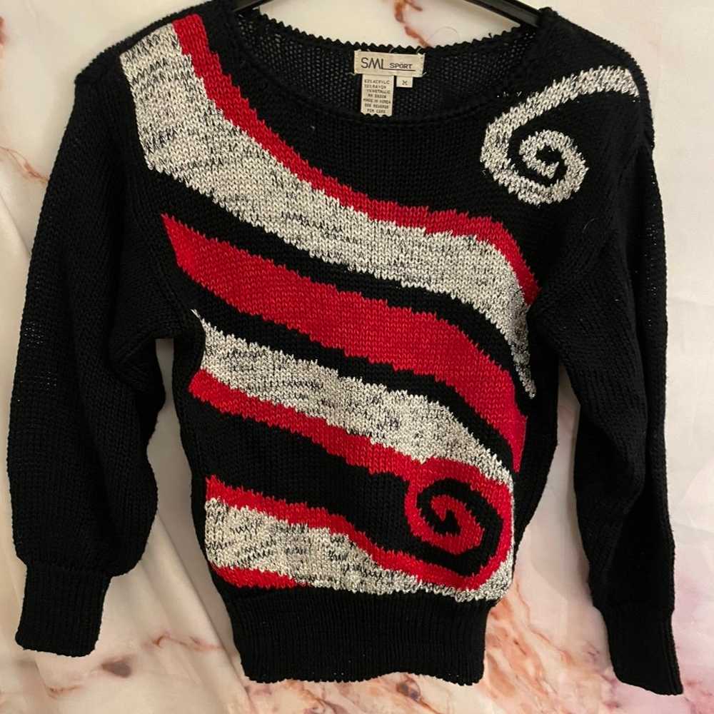 Vintage Women’s Abstract Sweater - image 1