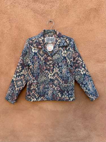 Batik Style Tapestry Jacket by Silverado, Made in 