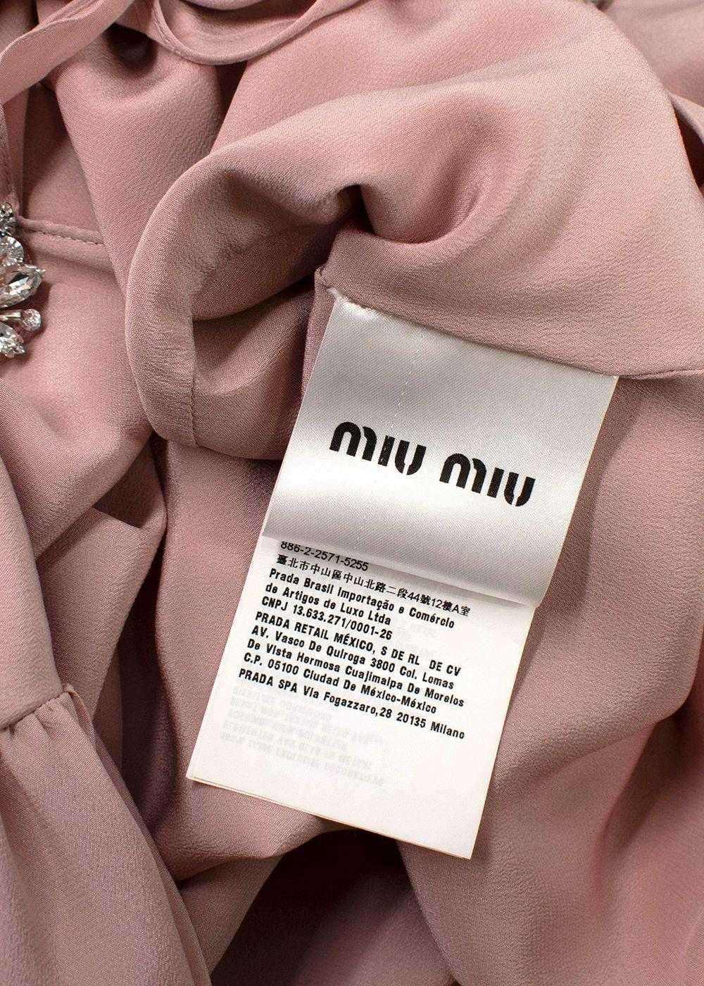 Managed by hewi Miu Miu Blush Pink Crystal Embell… - image 12