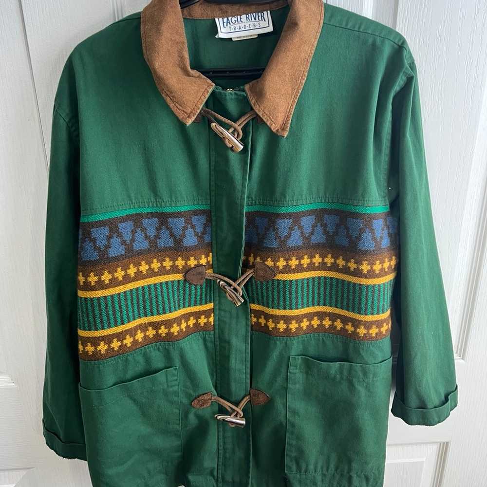 Eagle River Traders green vintage jacket size 12 - image 1