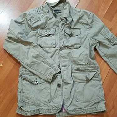 ジャケット・アウター 2000s EMPORIO ARMANI MILITARY JACKET Vintage Armani Jeans Military Bomber with Rope Closure