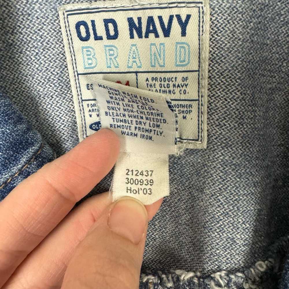 Old Navy Vintage Y2K 2003 Medium Wash Cotton Deni… - image 9