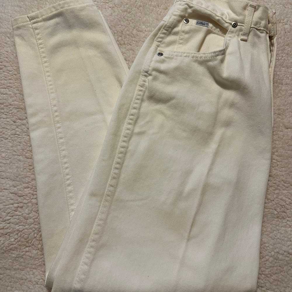 Chic Vintage Cream Jeans | Made in USA Sz 12 P - image 1