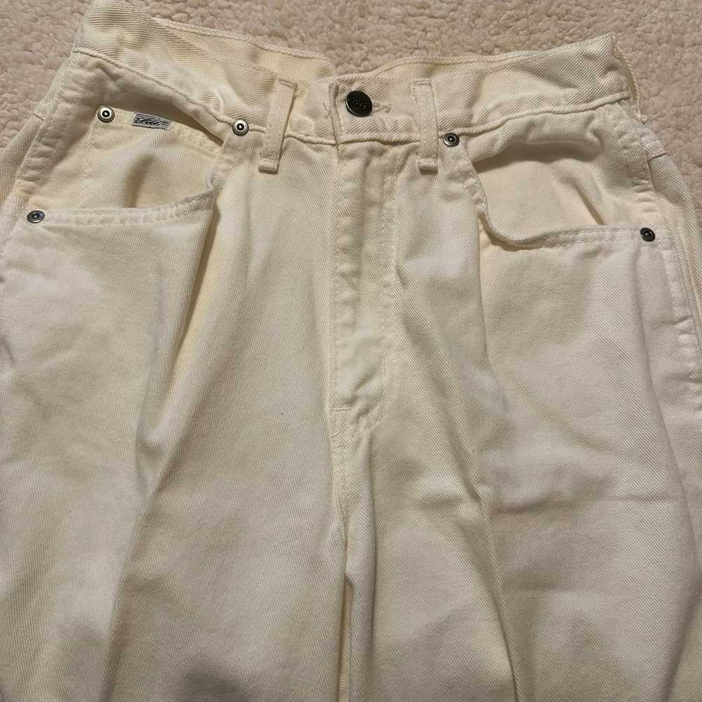 Chic Vintage Cream Jeans | Made in USA Sz 12 P - image 2