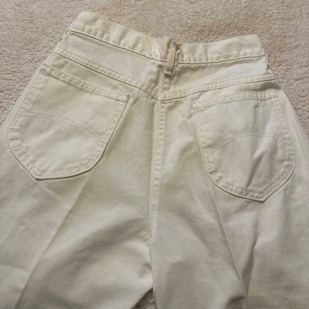 Chic Vintage Cream Jeans | Made in USA Sz 12 P - image 5
