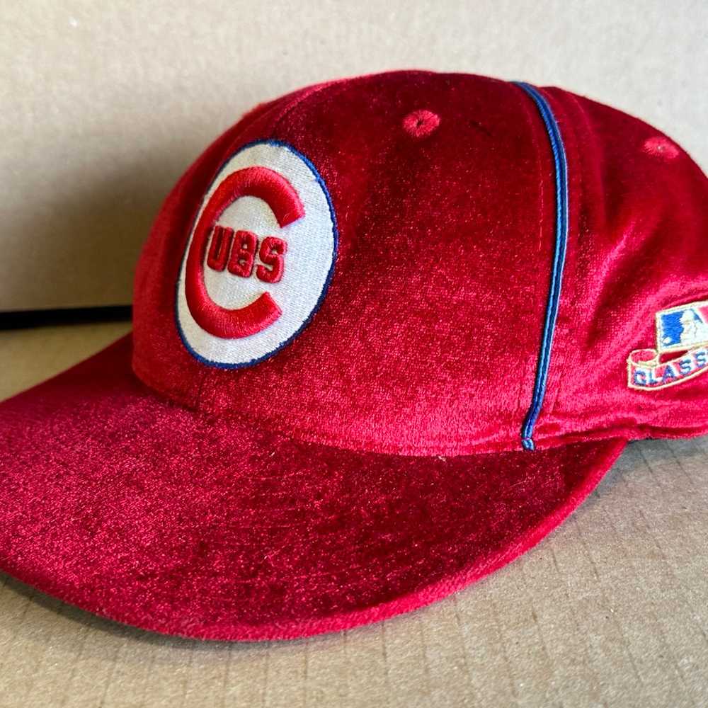 Chicago Cubs American needle velvet hat sz 7 holy… - image 1