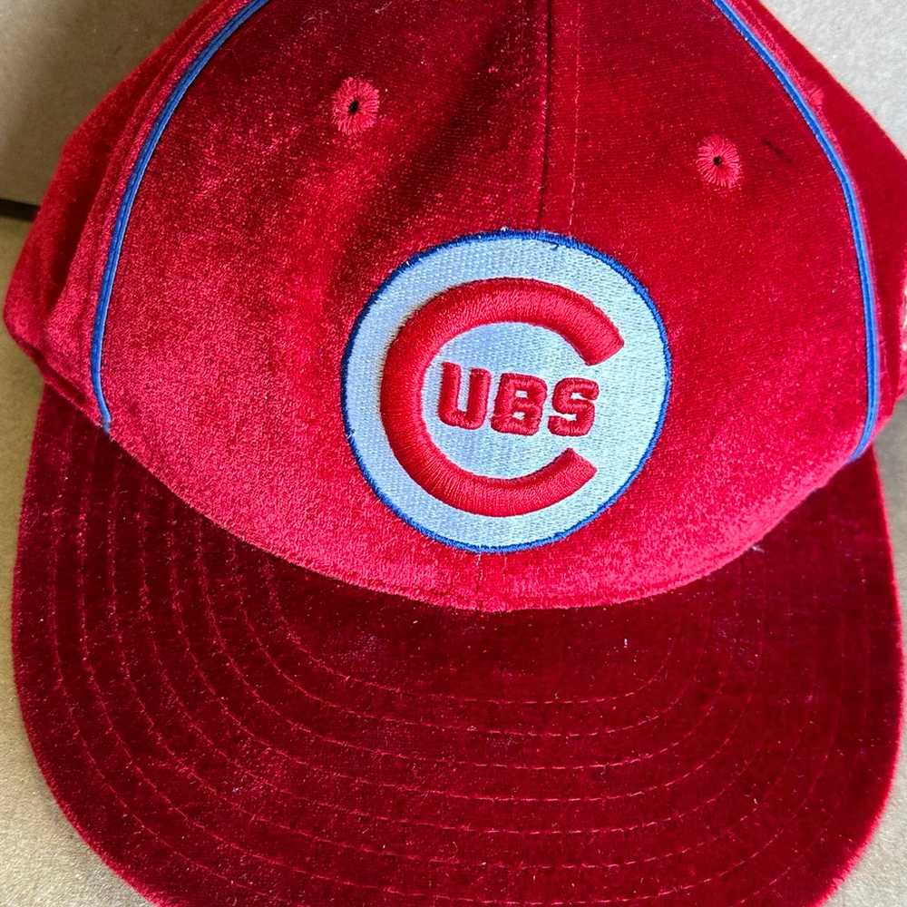 Chicago Cubs American needle velvet hat sz 7 holy… - image 2