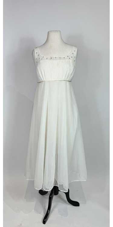 1950s - 1960s Eve Stillman White Nylon Sequin Bab… - image 1