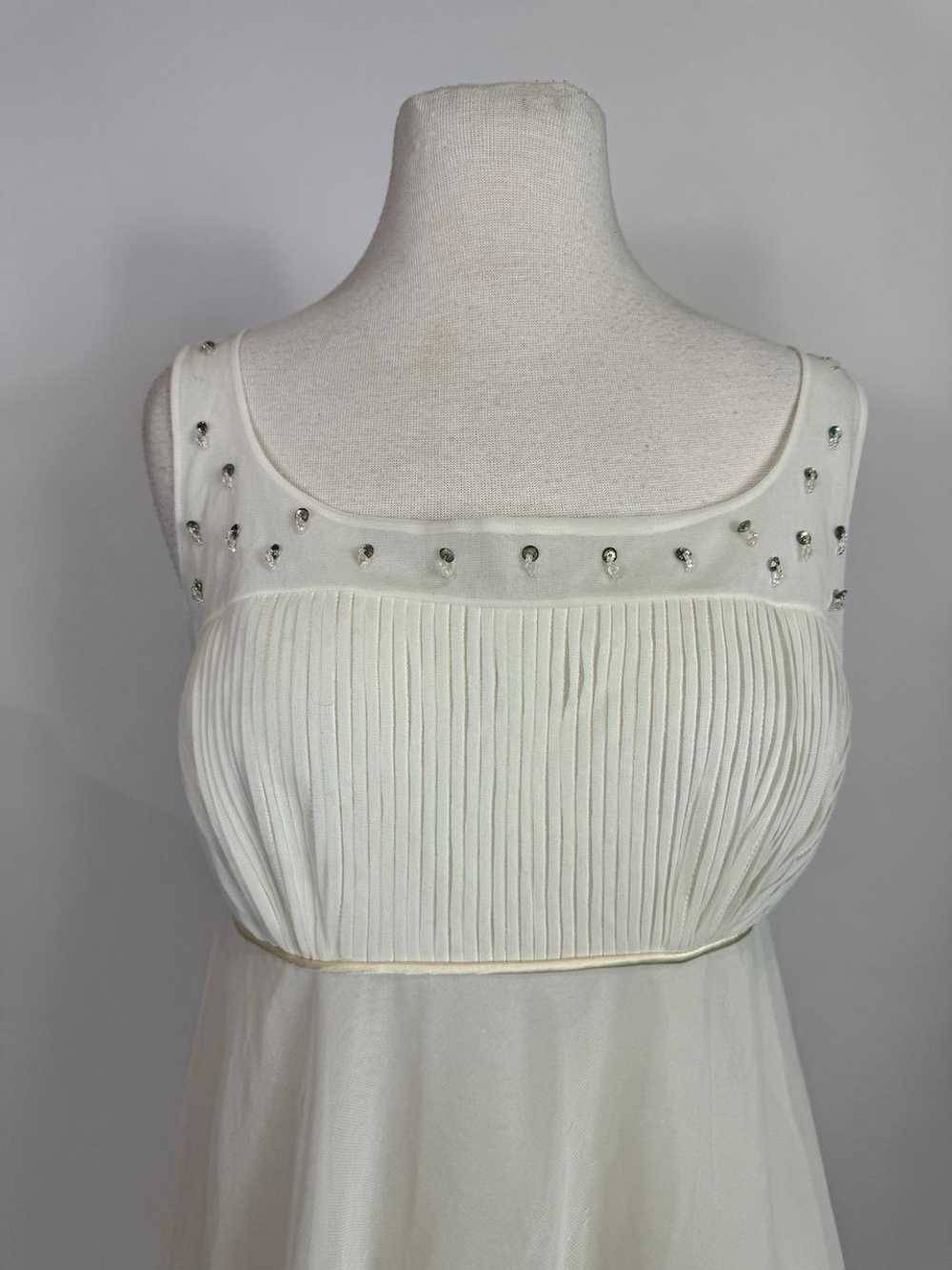 1950s - 1960s Eve Stillman White Nylon Sequin Bab… - image 2