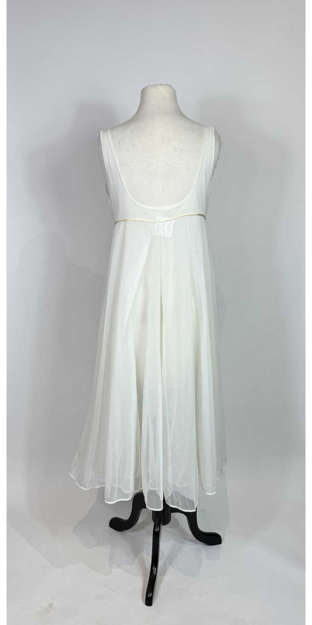 1950s - 1960s Eve Stillman White Nylon Sequin Bab… - image 5