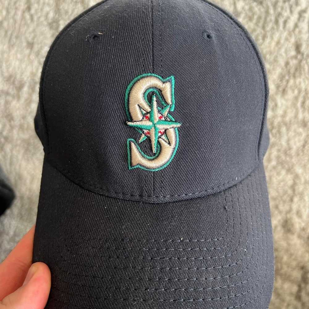Vintage Seattle Mariners New Era Fitted Hat Size … - image 1