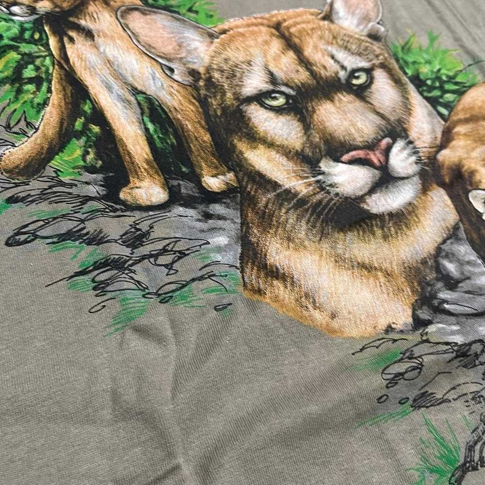 Vintage Y2K Panther T Shirt XXL Tultex - image 3