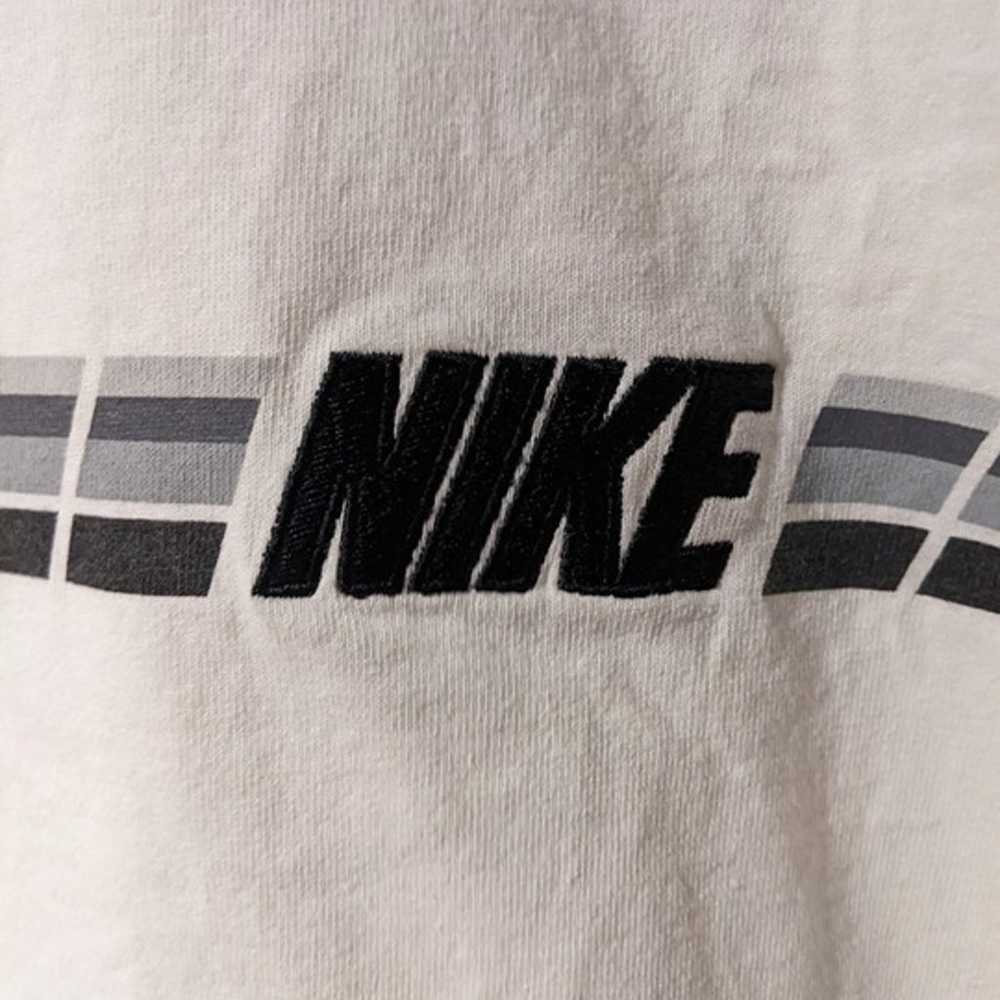 Vintage Y2K Nike Spell Out Logo White Large T-Shi… - image 3
