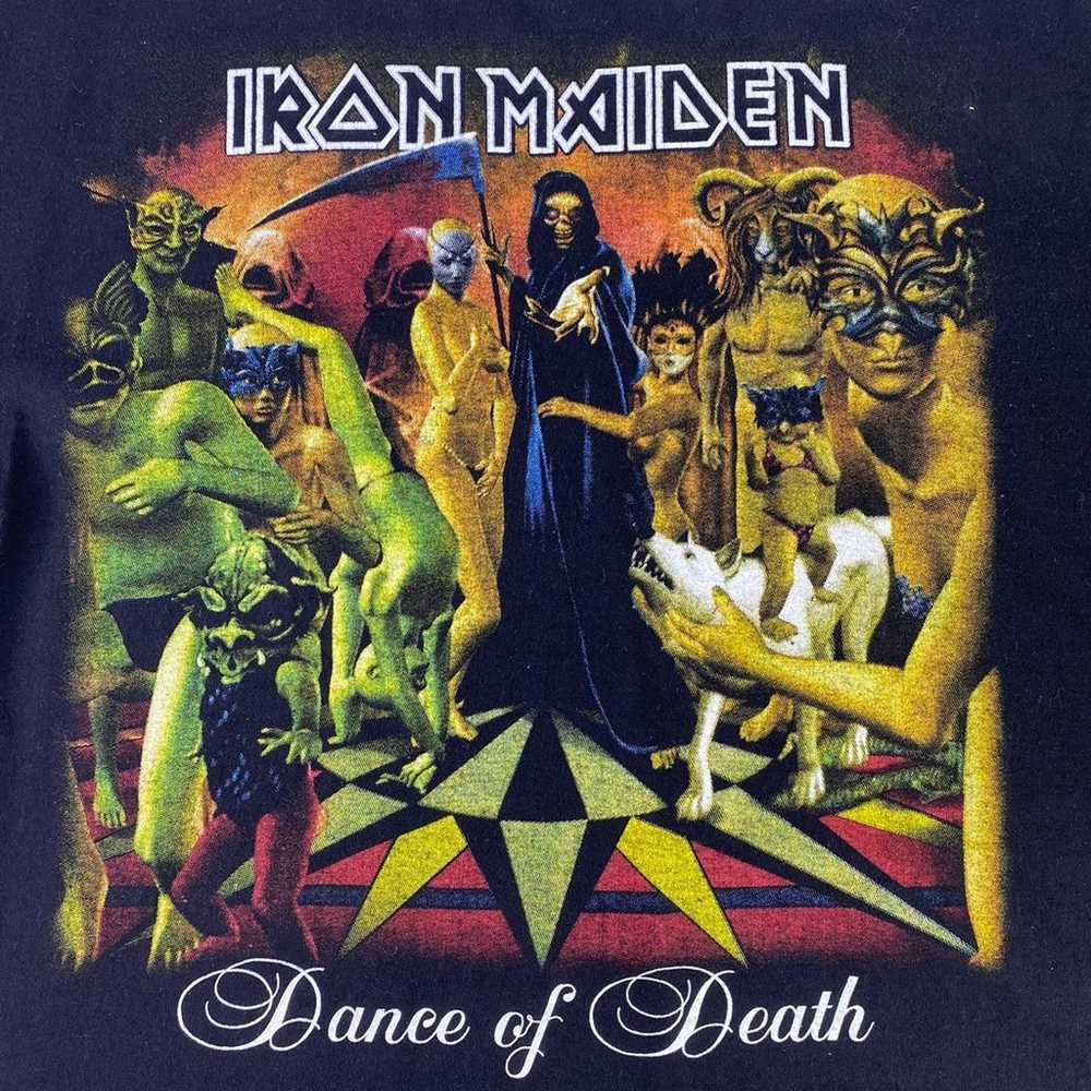 Vintage Y2K Iron Maiden Dance Of Death Double Sid… - image 3