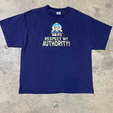 Vintage South Park Shirt Size XL Men Blue Respect 