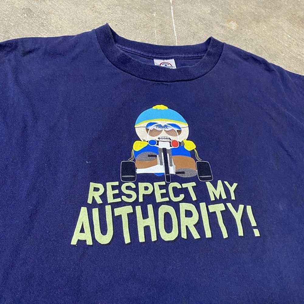 Vintage South Park Shirt Size XL Men Blue Respect… - image 2