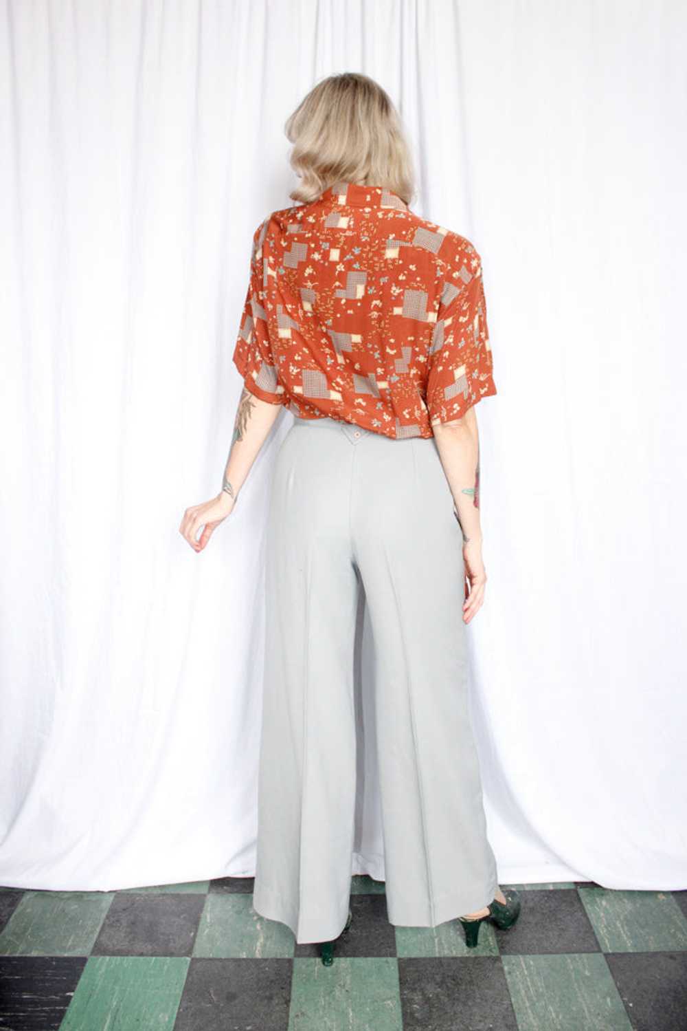 1970s does 40s Happy Legs Wide Leg Pants - 30" - image 4