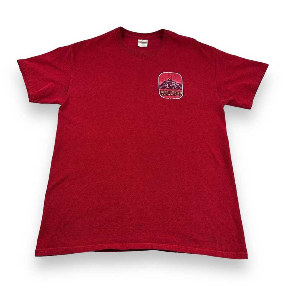 National Park Shirt Adult MEDIUM Red Rocky Mounta… - image 2