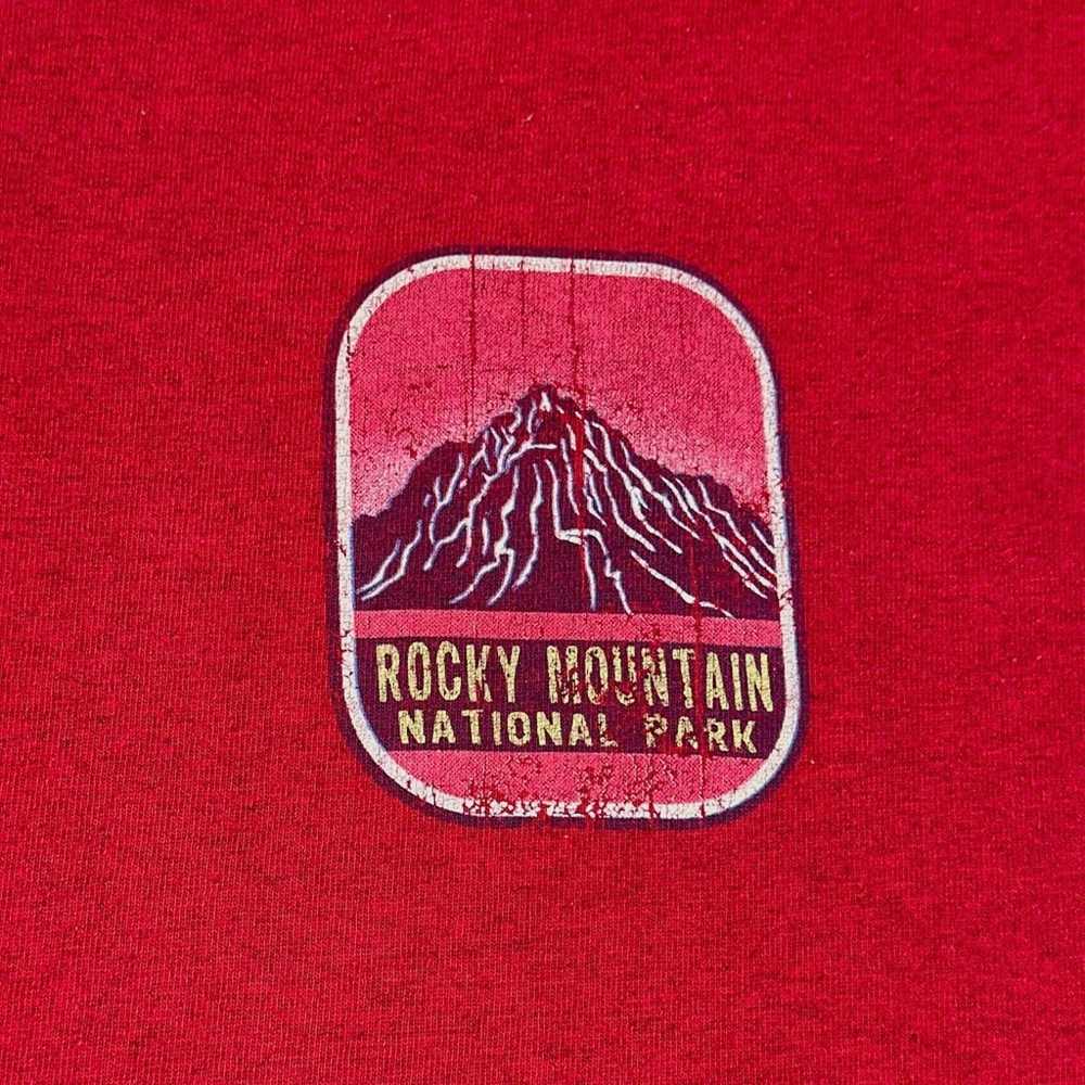 National Park Shirt Adult MEDIUM Red Rocky Mounta… - image 3