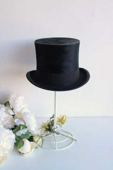 Vintage Antique 1800s Top Hat - image 1