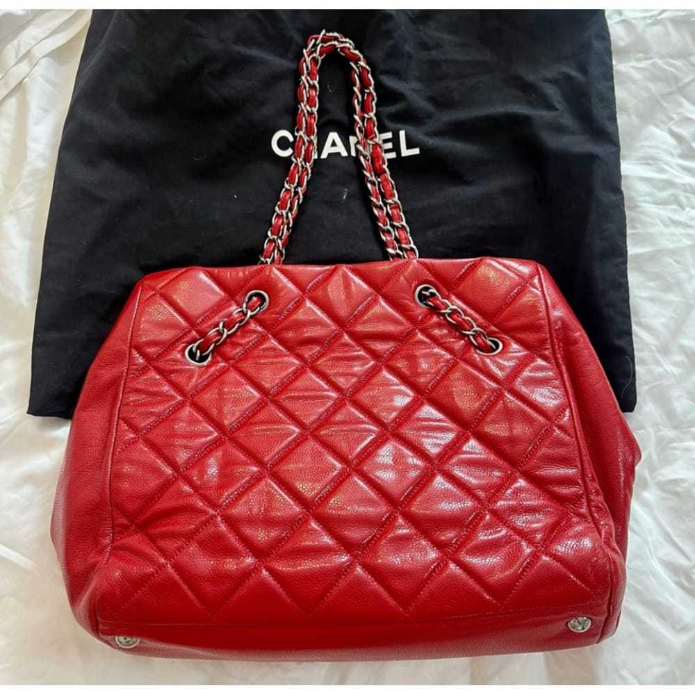 Chanel Classic Cc Shopping leather tote - image 4