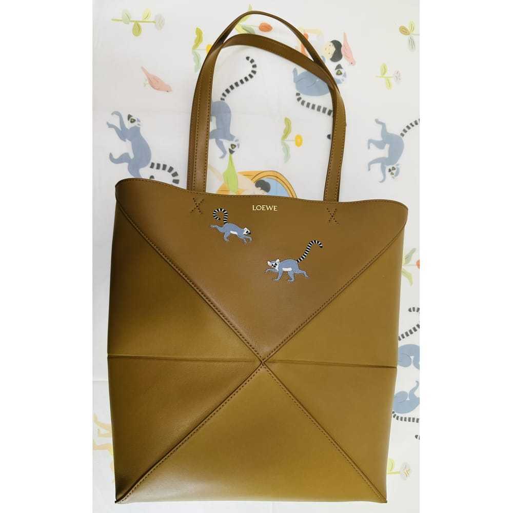 Loewe Puzzle Fold leather tote - image 4