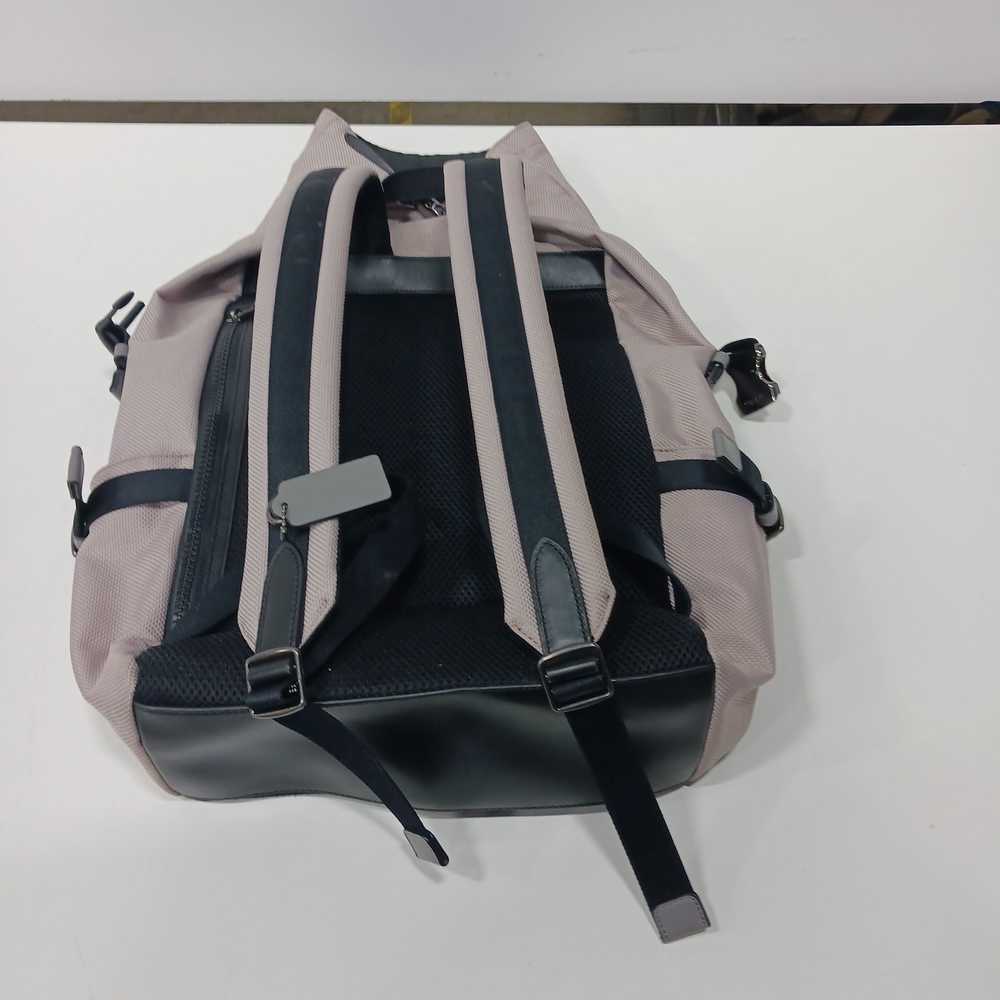Coach Women's Gray Canvas Backpack - image 2