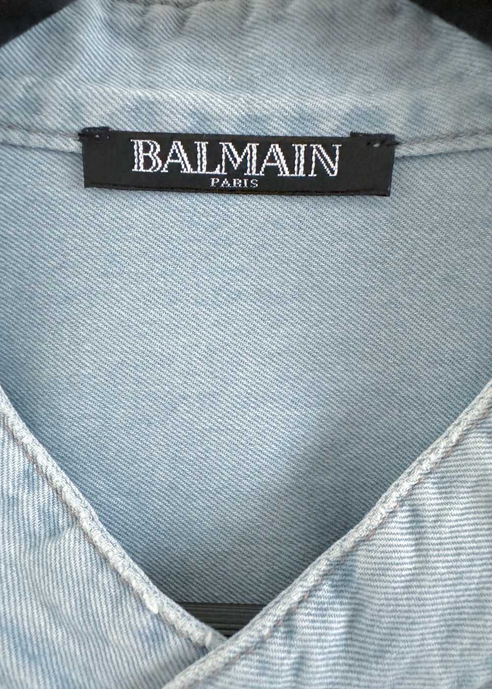 Balmain Balmain Mao Collar Denim Shirt - image 5