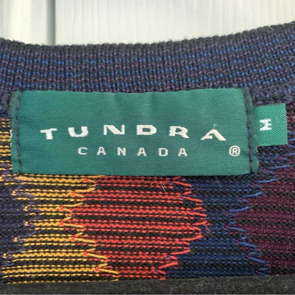 Vintage Tundra Canada Coogi Style Rainbow Sweater - image 4
