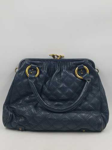 Authentic Marc Jacobs Navy Quilted Satchel Bag