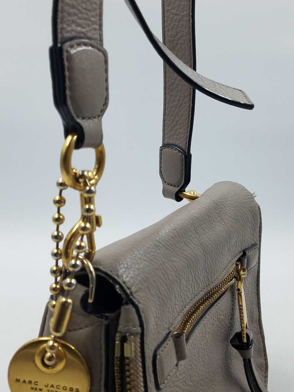 Authentic Marc Jacobs Taupe Saddle Bag - image 3