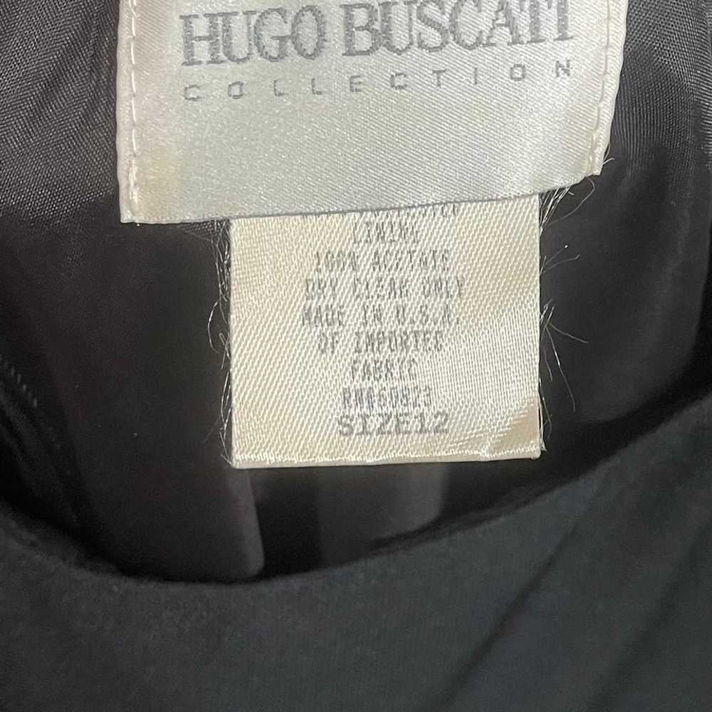Hugo Buscati Vintage Women's Black Dress.  Size 12 - image 3