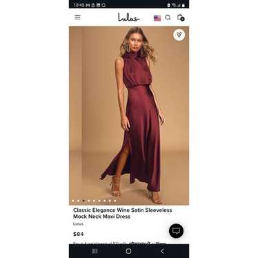 Lulus Satin Dress size XL NWOT