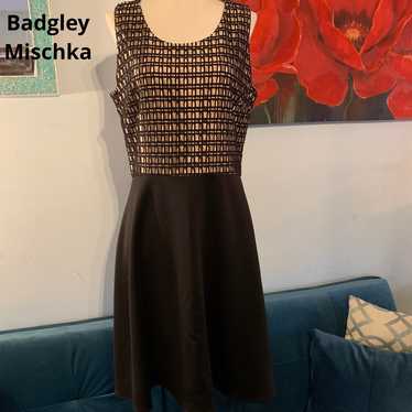 Women’s  Belle Badgley Mischka Textured Dress Bla… - image 1