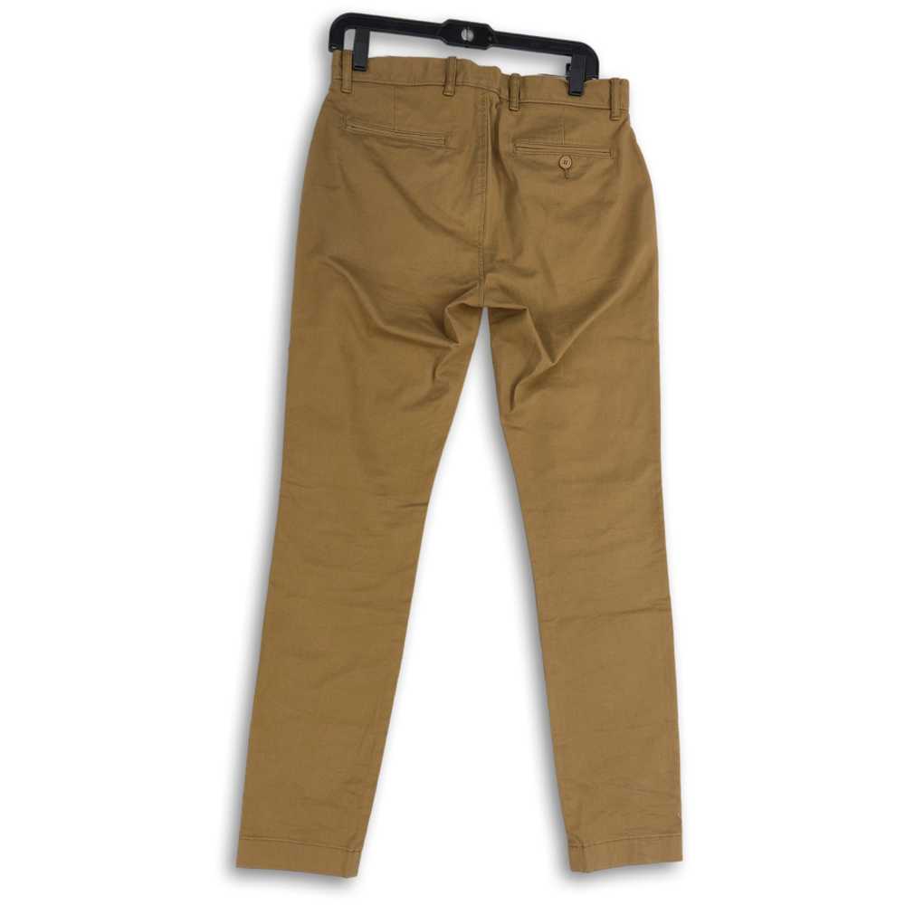 J. Crew NWT Mens Dark Khaki Flat Front Slash Pock… - image 2