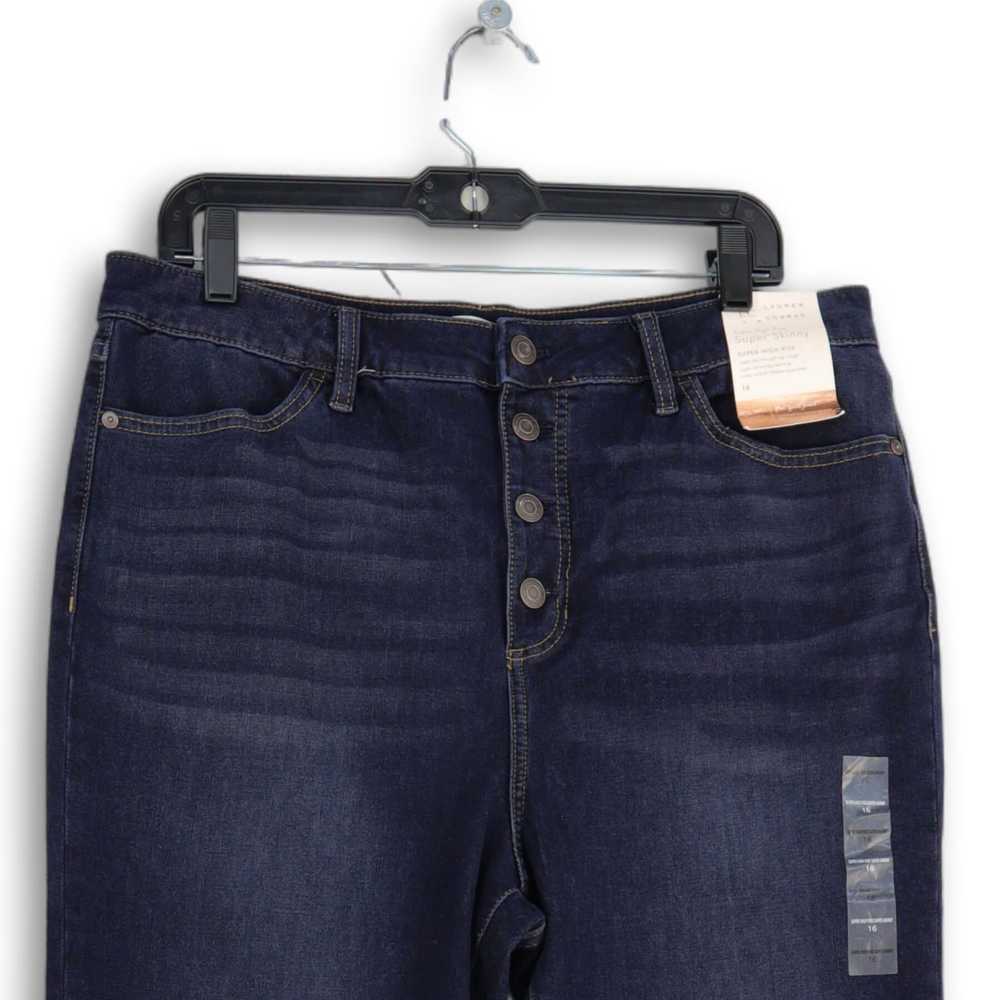 Lauren Conrad NWT Womens Blue Medium Wash Pockets… - image 3
