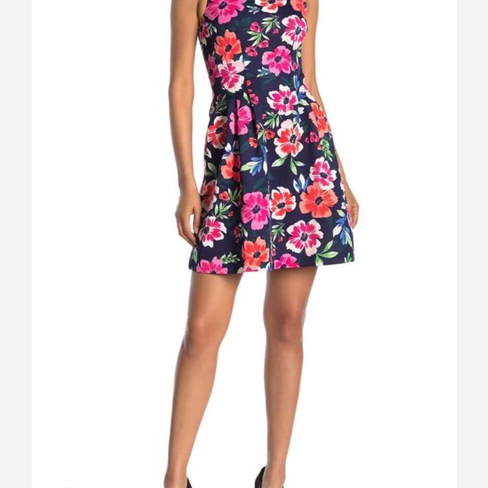 Vince Camuto Floral Sleeveless Scuba Fit & Flare … - image 10