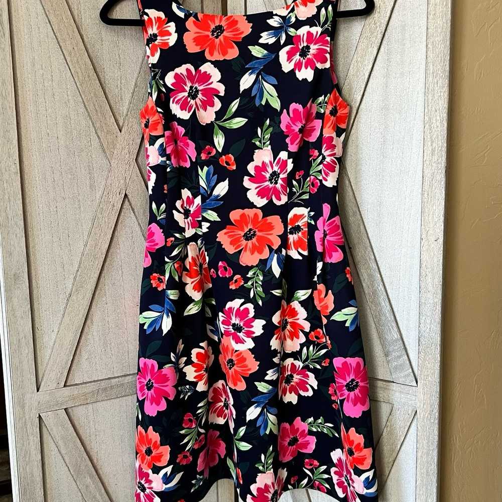 Vince Camuto Floral Sleeveless Scuba Fit & Flare … - image 2